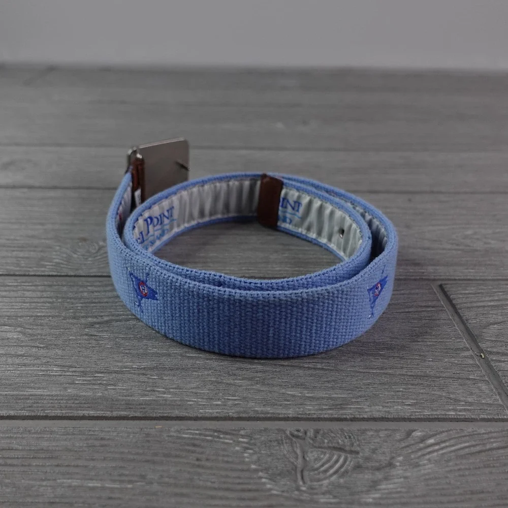 Reel Point Ocean Reef ClubGolf Belt Made in USA Boy's Size Large Blue